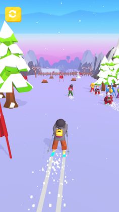 Ski Race 3D - Screenshot 2