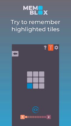 Memo Blox - Memory workout. - Screenshot 2