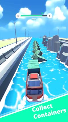 Cargo Ship - Boat Driving Game - Screenshot 1