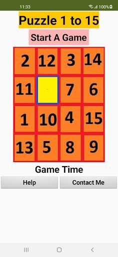 Puzzle 1 to 15 - Screenshot 1