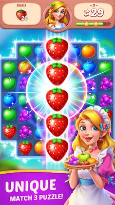 Fruit Diary - Match 3 Games - Screenshot 1