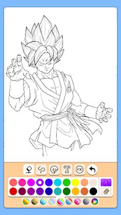 Ultra Instinct Coloring Book - Screenshot 2