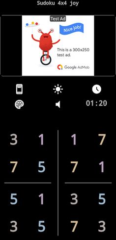sudoku 4x4 joy - Screenshot 3