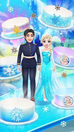 Icy Princess & Prince Cake - Screenshot 1