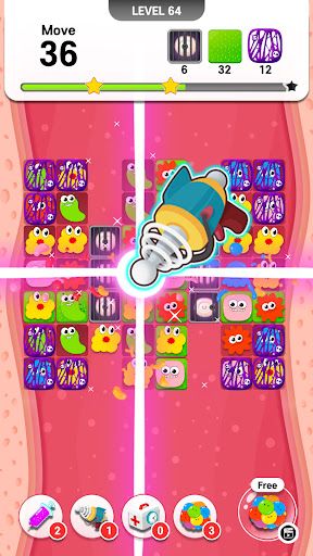 Virus Out - Match 3 Puzzle - Screenshot 3