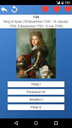 Rulers of Spain - Test of Hist - Screenshot 2