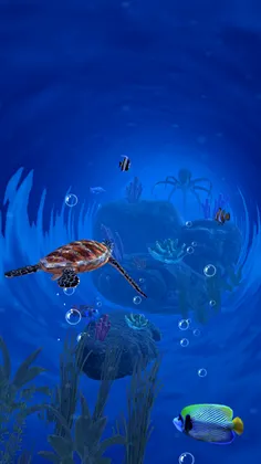 Blue Swirl: Endless Swimming - Screenshot 1
