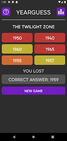 YearGuess: TV Shows - Screenshot 4