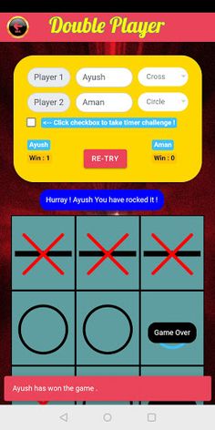 TicTacToe-Timer-Sound - Play O - Screenshot 2