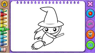 Pumpkin Panic Draw & Coloring - Screenshot 2
