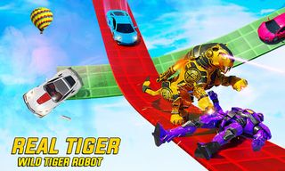 GT Tiger Robot Stunt Car Games - Screenshot 3