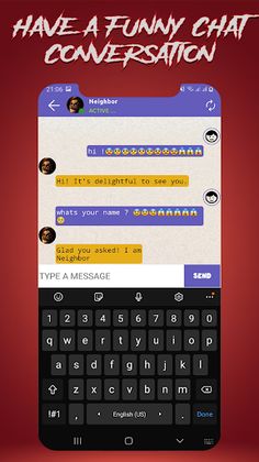 Scary Neighbor's Mod Call Chat - Screenshot 3