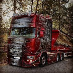 Jigsaw puzzle Scania Trucks - Screenshot 3