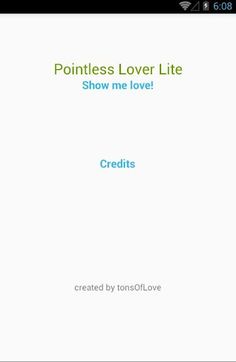 Pointless Lover Lite - Screenshot 1