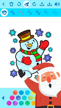 Christmas Color Game offline - Screenshot 1