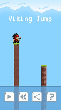Pixel Viking Jump - Endless - Screenshot 1