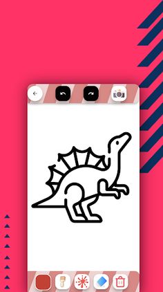 Dinosaur Drawing and Coloring - Screenshot 4