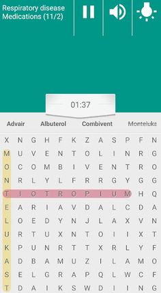 MEDICATION WORD SEARCH - Screenshot 2