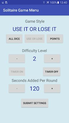 SequeDice Solitaire - Screenshot 2