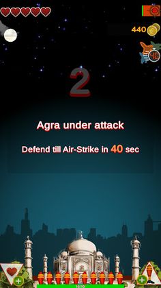 City Under Attack Missile Game - Screenshot 2