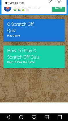 C Scratch Off Quiz_3852091 - Screenshot 1