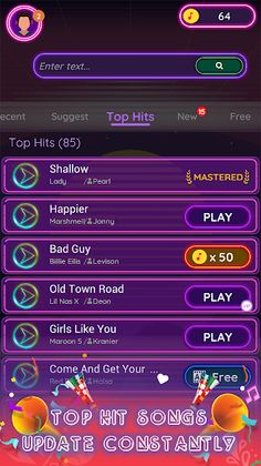 Neon Piano - Magic Dream Tiles - Screenshot 1