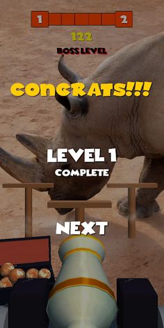 Rhino Shooting Ball - Screenshot 3