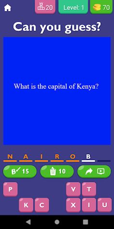 African Countries Capital Quiz - Screenshot 1