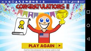 USA MAP 50 States Puzzle Game - Screenshot 3