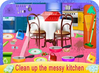Girls House Dish Washing Kitch - Screenshot 2