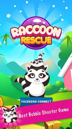 Raccoon Rescue - Bubble Shoote - Screenshot 1
