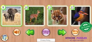 African Animals Puzzles - Screenshot 2