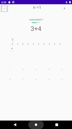 N-back Math - Screenshot 2