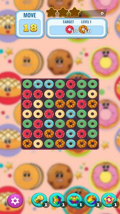 Donut Puzzle: Match 3 Game - Screenshot 1