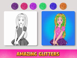 Princess Girl Coloring Drawing - Screenshot 3