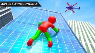 Stickman Rope Superhero Robot - Screenshot 1