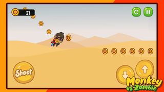 Monkey Vs Zombie 🐵⚔️👽 - Screenshot 3