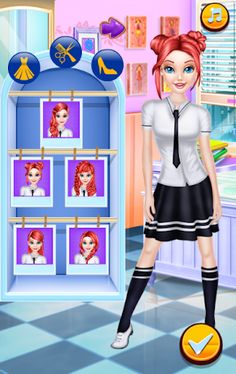 College Girls Team Dress Up - Screenshot 3
