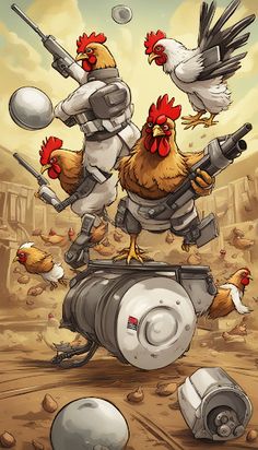 Modern Chicken War - Screenshot 3