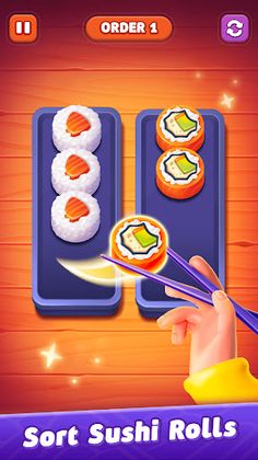 Sushi Sort: Color Sorting Game - Screenshot 1