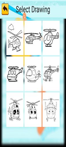 Helicopter Coloring - Screenshot 3