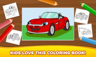 Boys Coloring Book: Cars - Screenshot 2