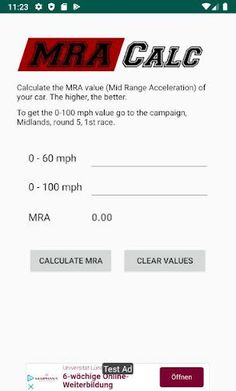 MRA Calc - Screenshot 1