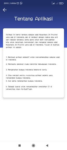 Pengenalan Pakaian Adat Nusant - Screenshot 2