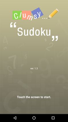Clumsy Sudoku - Screenshot 1
