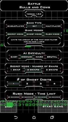 Battle Bulls and Cows - Screenshot 4