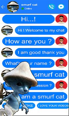 Fake Call: Smurf Cat - Screenshot 3