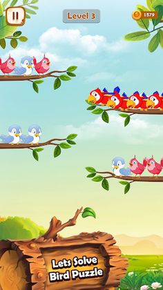 Bird Sort - Color Puzzle Games - Screenshot 1