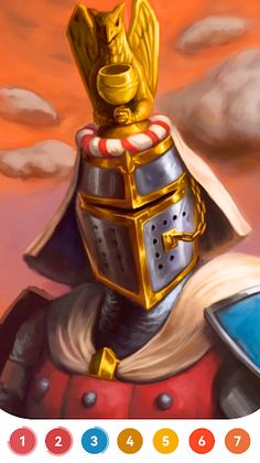 Medieval Coloring Book Game - Screenshot 2