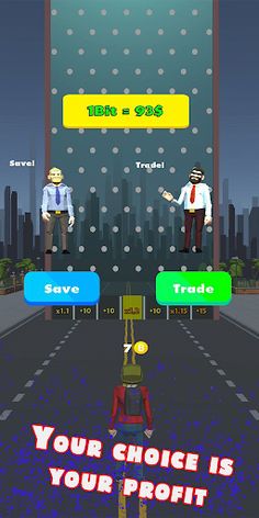 Crypto Runner 3D Save or Trade - Screenshot 1